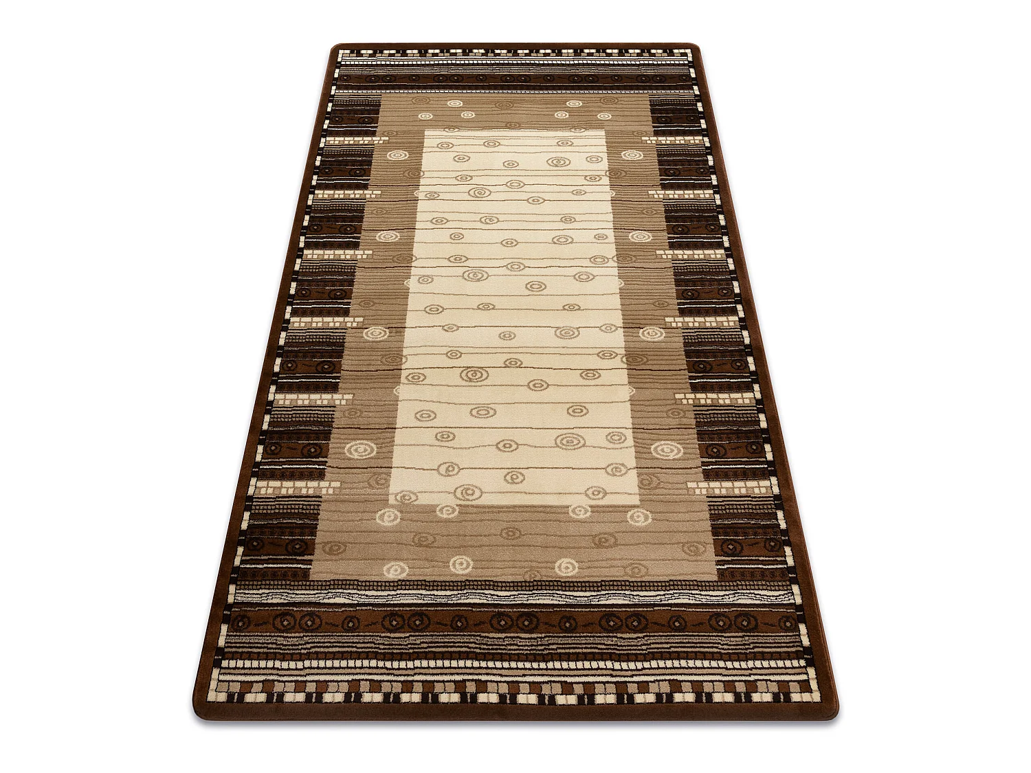 Tapis ROYAL modèle GR013 Cadre, crème / beige / brun 250x350 cm