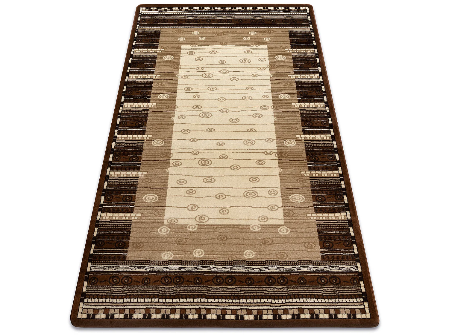 Tapis ROYAL modèle GR013 Cadre, crème / beige / brun 250x350 cm