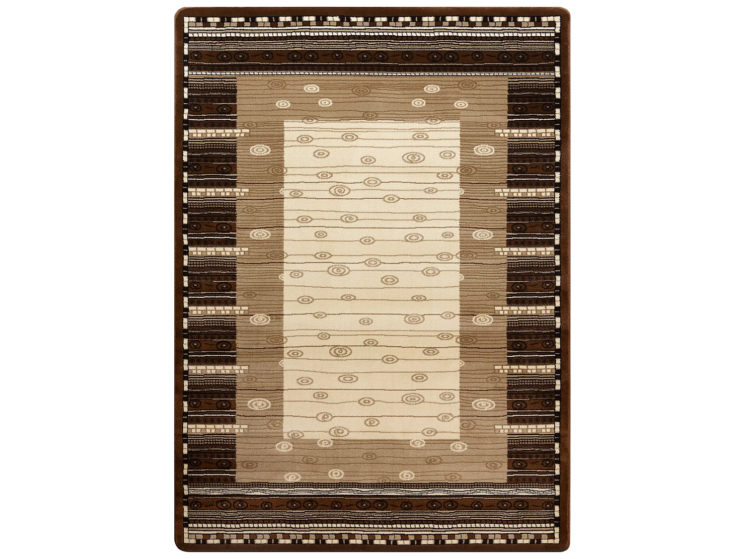 Tapis ROYAL modèle GR013 Cadre, crème / beige / brun 250x350 cm
