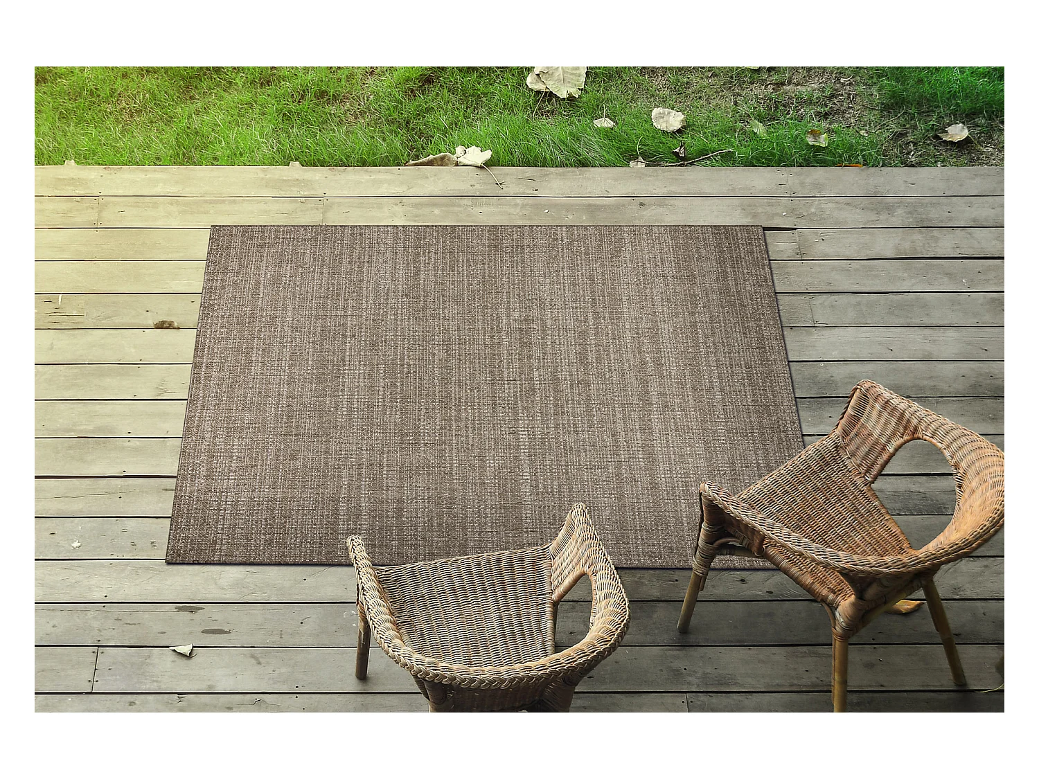 TAPIS EN CORDE SIZAL FLOORLUX 20389 gris foncé / champagne MÉLANGE 160x230 cm