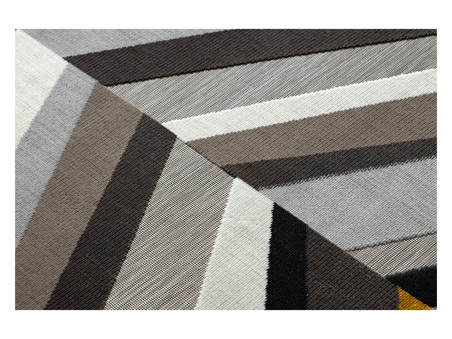 Tapijt LISBOA 27237655 Zilverspar , grijskleuring / Geel 80x150 cm