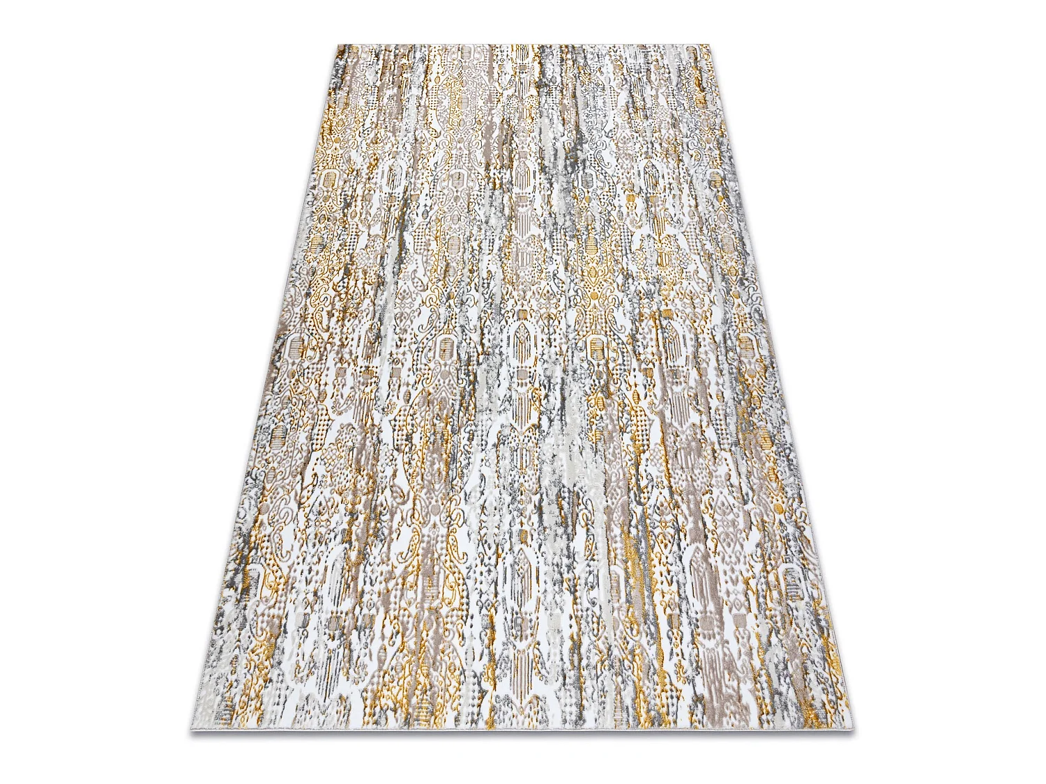 Tapis GLOSS moderne  8487 63 Ornement élégant, glamour or / beige 200x290 cm