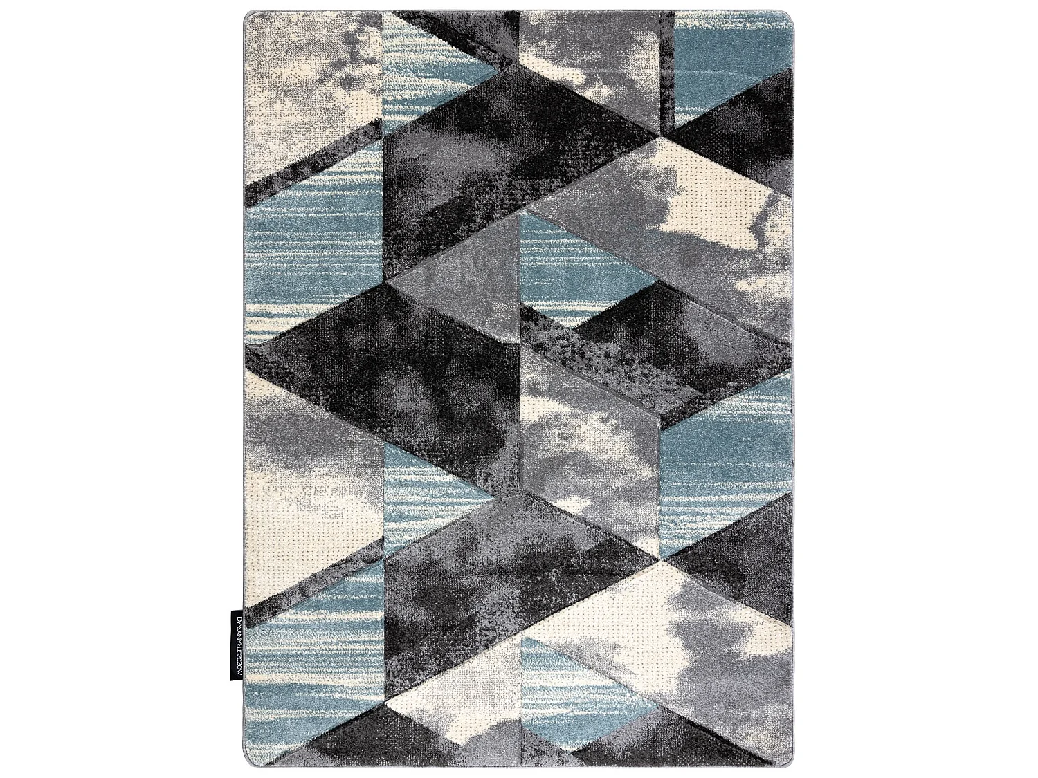 Tapis ALTER Wet Géométrique, triangle, trapèze bleu 140x190 cm
