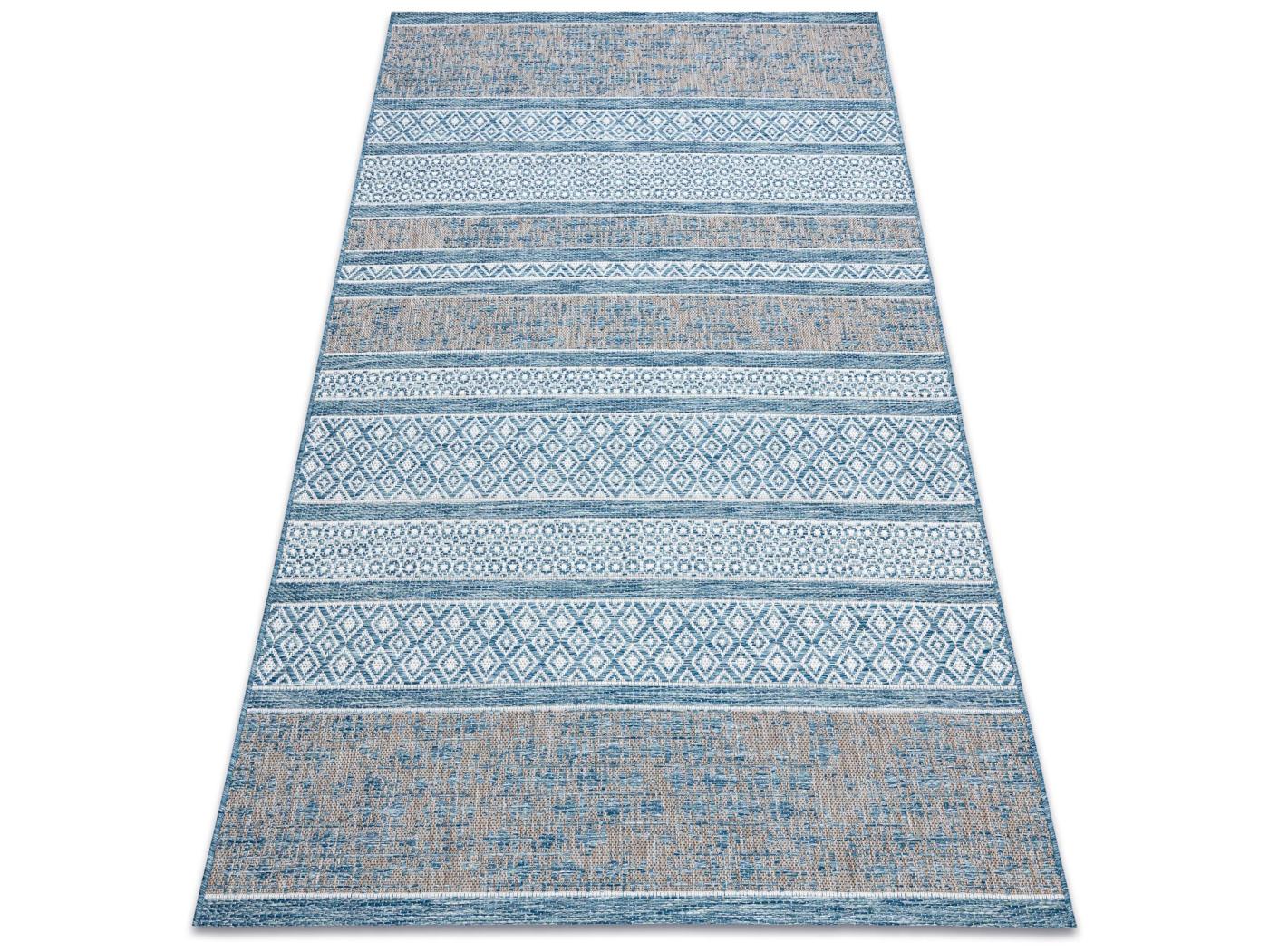 Teppich SISAL LOFT 21118 BOHO elfenbein/silber/blau 200x290 cm