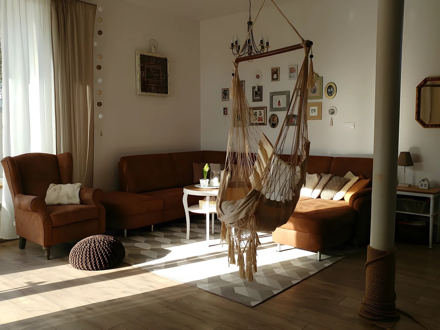 Sisal tapijt SISAL FLAT 48624/686 BLOKJES 3D 140x200 cm