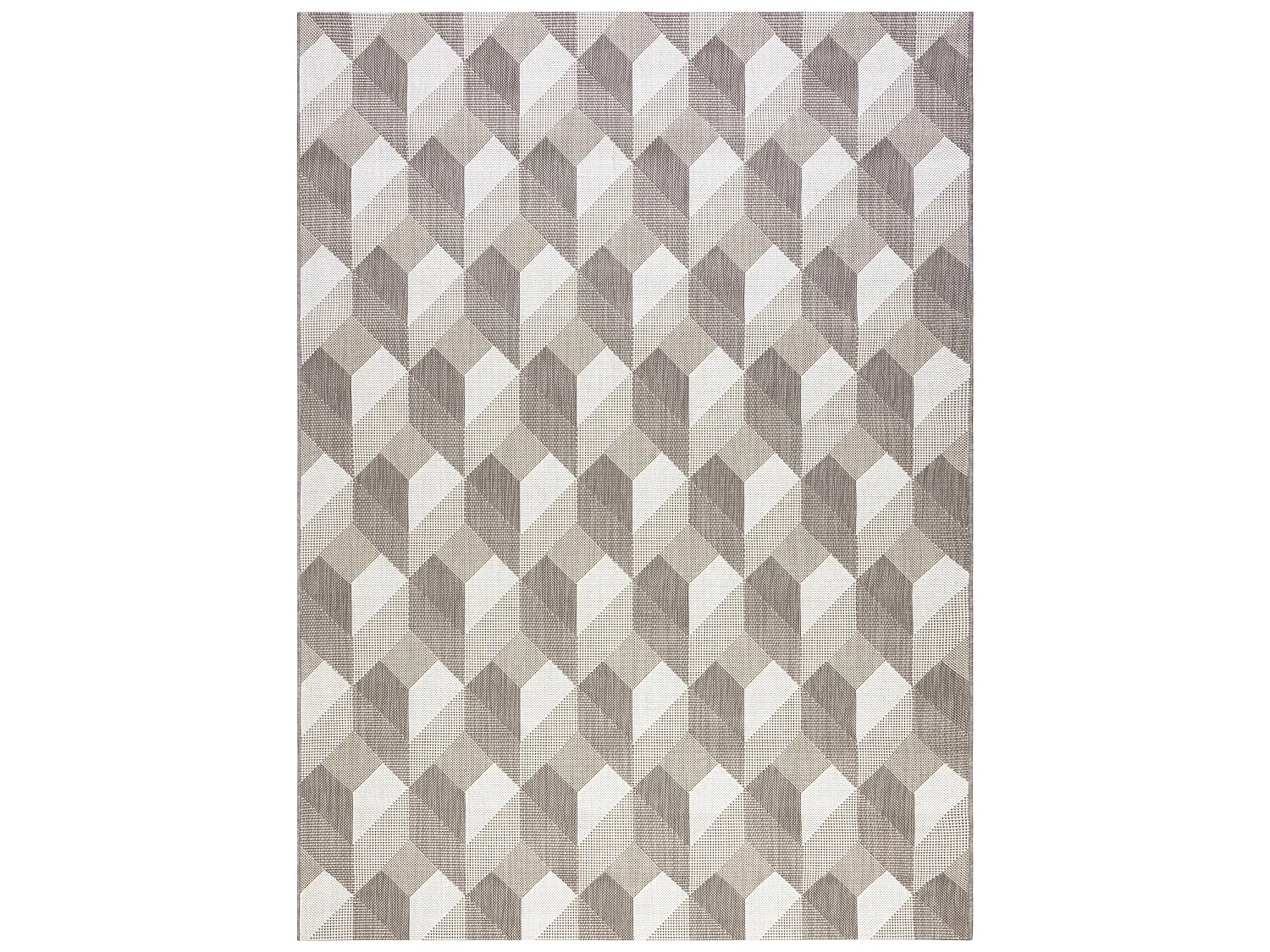 Sisal tapijt SISAL FLAT 48624/686 BLOKJES 3D 140x200 cm