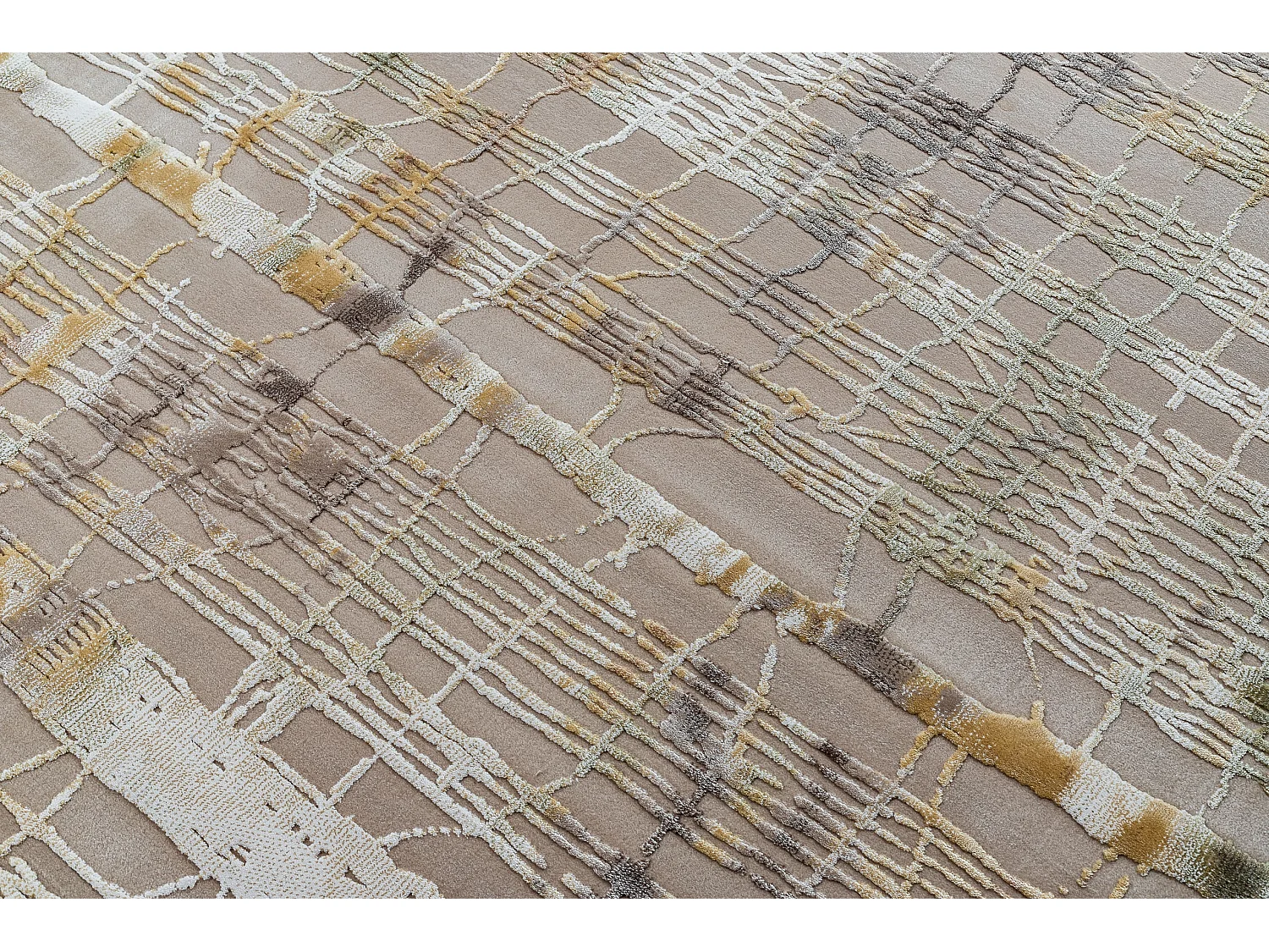 Tapis ACRYLIQUE VALENCIA 5032 KORA beige / ocre 80x150 cm