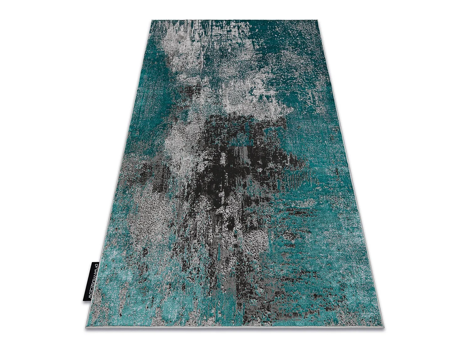 Tapis DE LUXE moderne 570 vintage - Structural vert / anthracite 140x190 cm