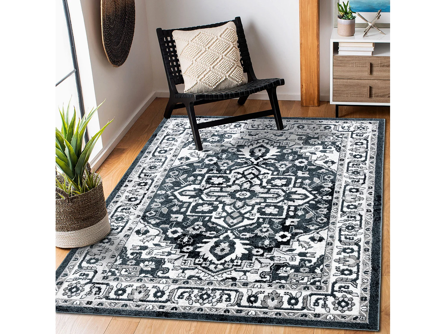 Tapis POLI 8756A Ornement bleu 120x170 cm