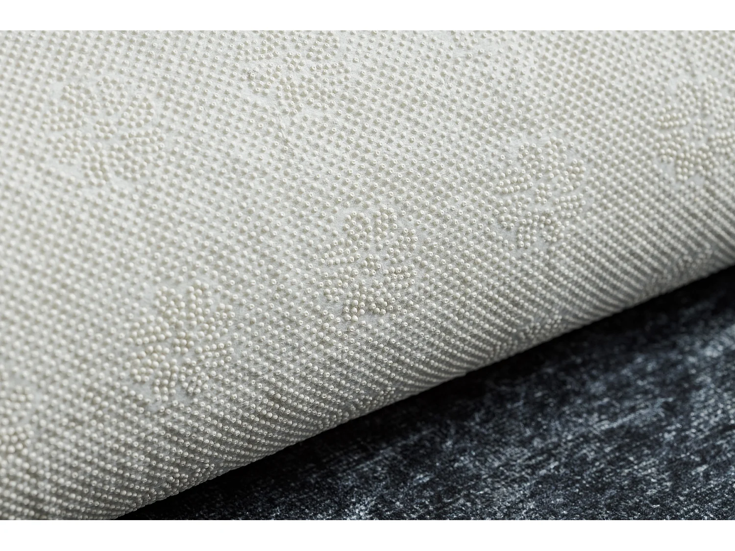 ANDRE 1486 tapijt wasbaar Kader vintage antislip - zwart / witrand 80x150 cm