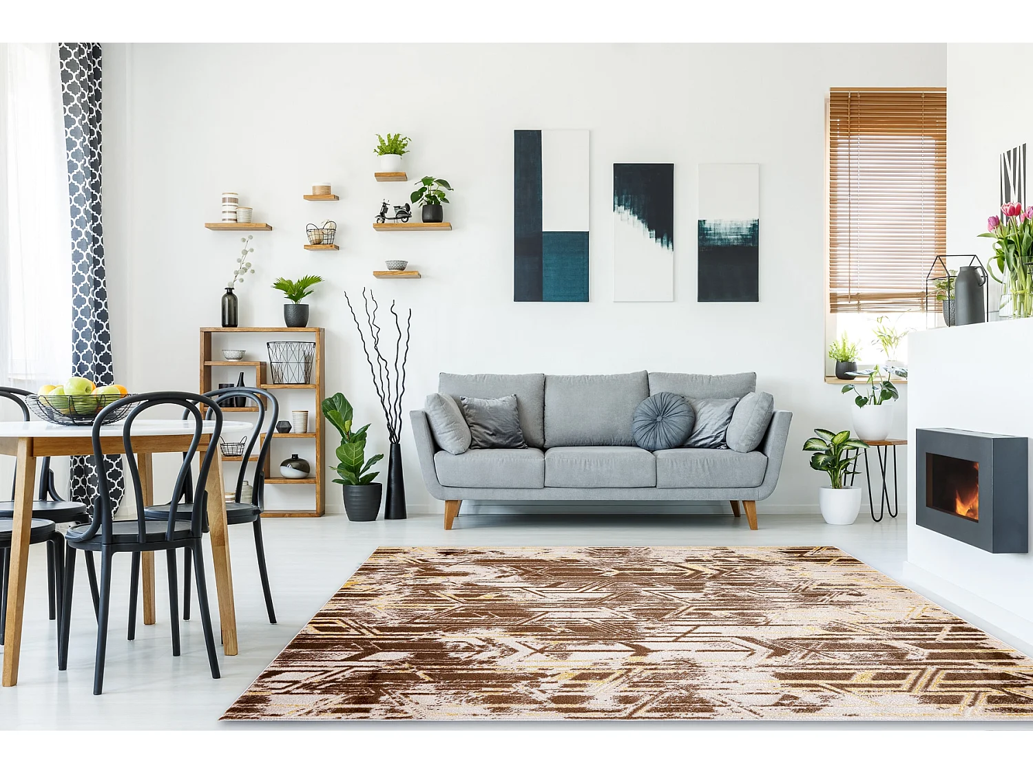 Tapis MEFE moderne B402 Vintage - Structural deux niveaux de molleton  200x290 cm