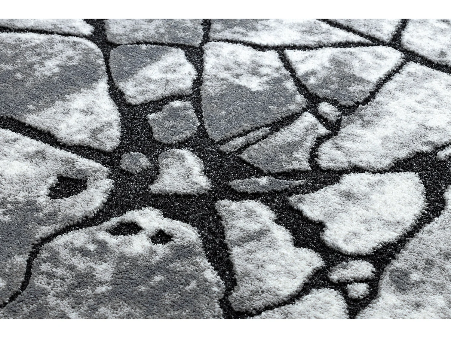 Tapis moderne COZY 8873 Cracks, béton fissuré - Structural deux nive 120x170 cm