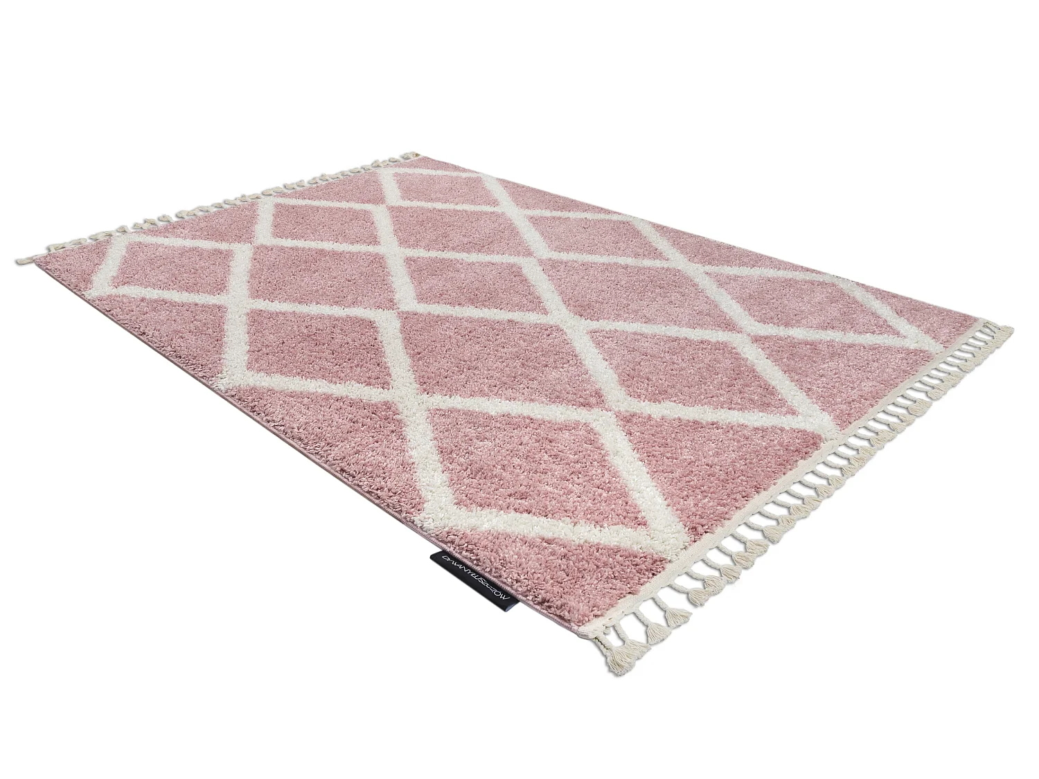 Tapijt BERBER TROIK A0010 rozekleuring / witrand , Barber , marokkaans 200x290 cm