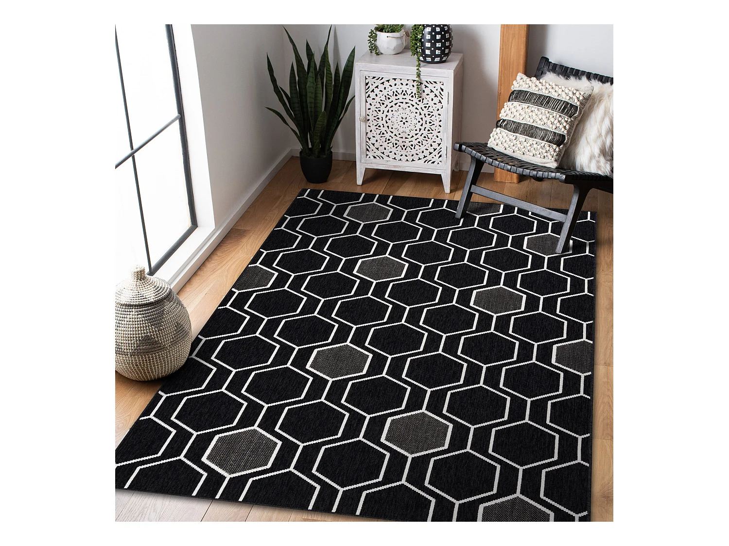 Sisal tapijt SPRING 20404993 Zesho zwartkleuring 160x230 cm