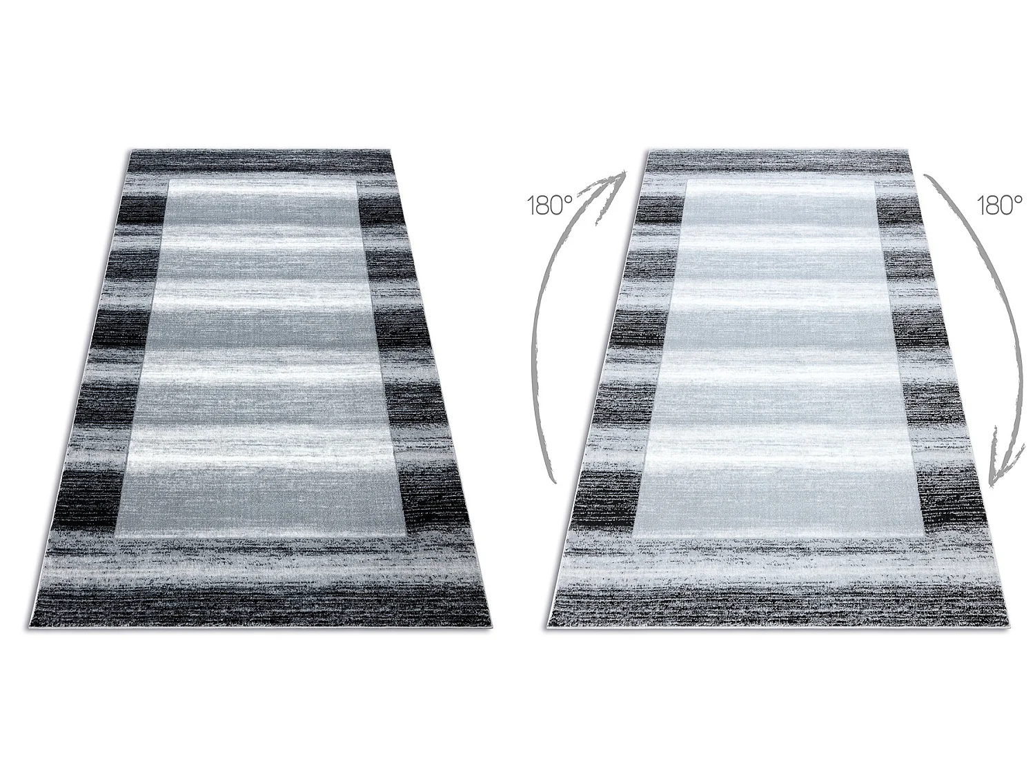 Tapijt ARGENT - W9557 Frame, vintage, lijnen grijs 200x290 cm