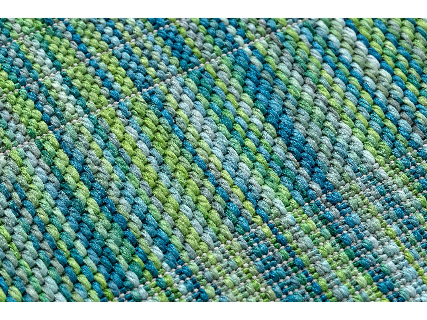 Tapijt FISY modern, SISAL 20777 Strepen , melange , blauw 200x290 cm