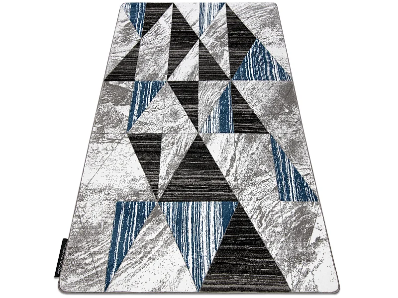 Teppich ALTER Nano Dreiecke blau 120x170 cm