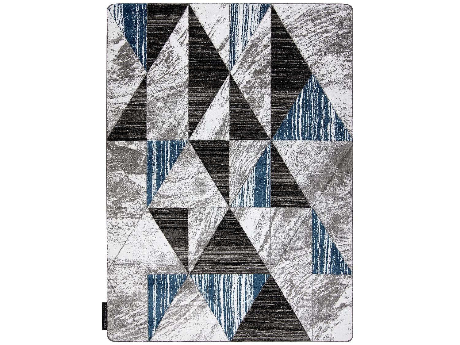 Teppich ALTER Nano Dreiecke blau 120x170 cm