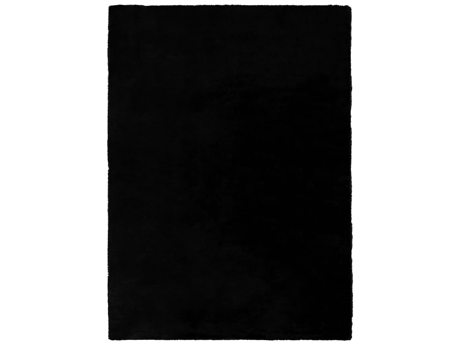 Tapis BUNNY noir IMITATION DE FOURRURE DE LAPIN 140x190 cm