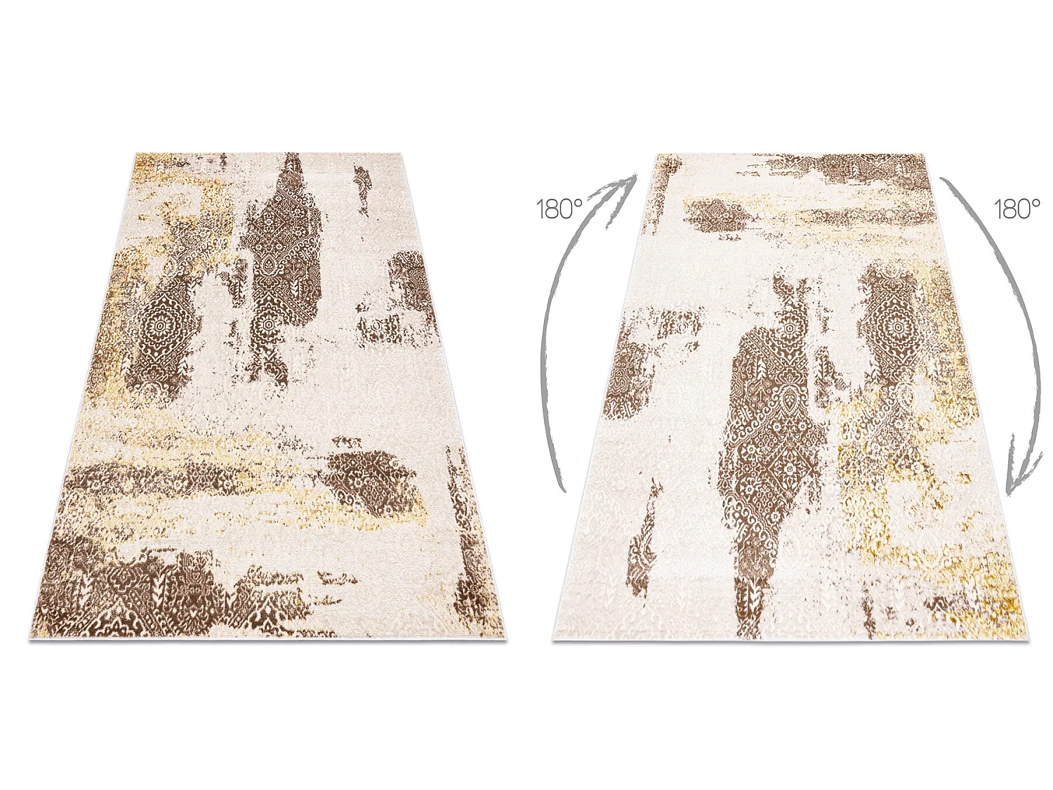 Tapis MEFE moderne 8731 Rosette vintage - Structural deux niveaux de m 120x170 cm