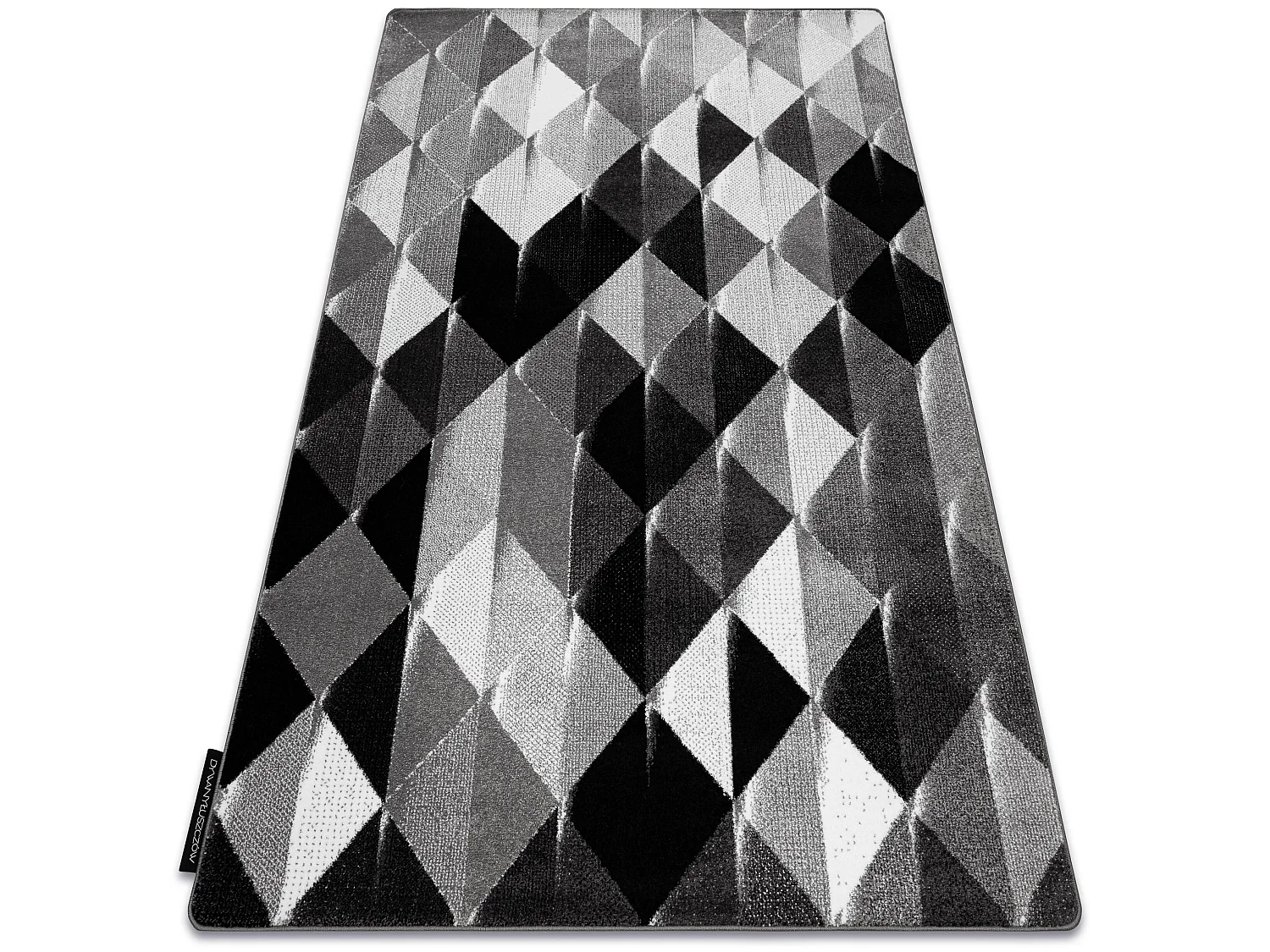 Tapis INTERO PLATIN 3D Triangles gris 120x170 cm