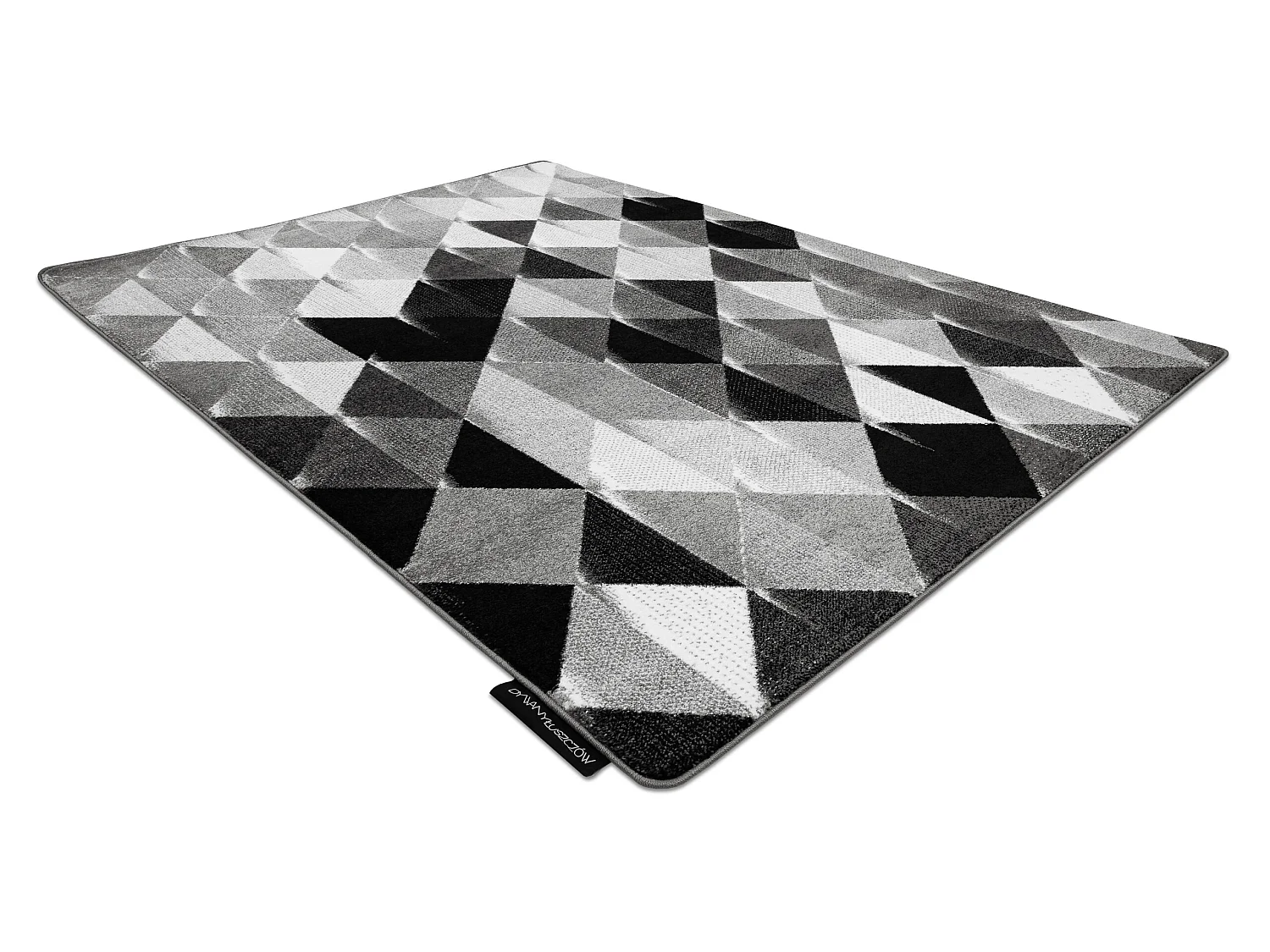 Tapis INTERO PLATIN 3D Triangles gris 120x170 cm