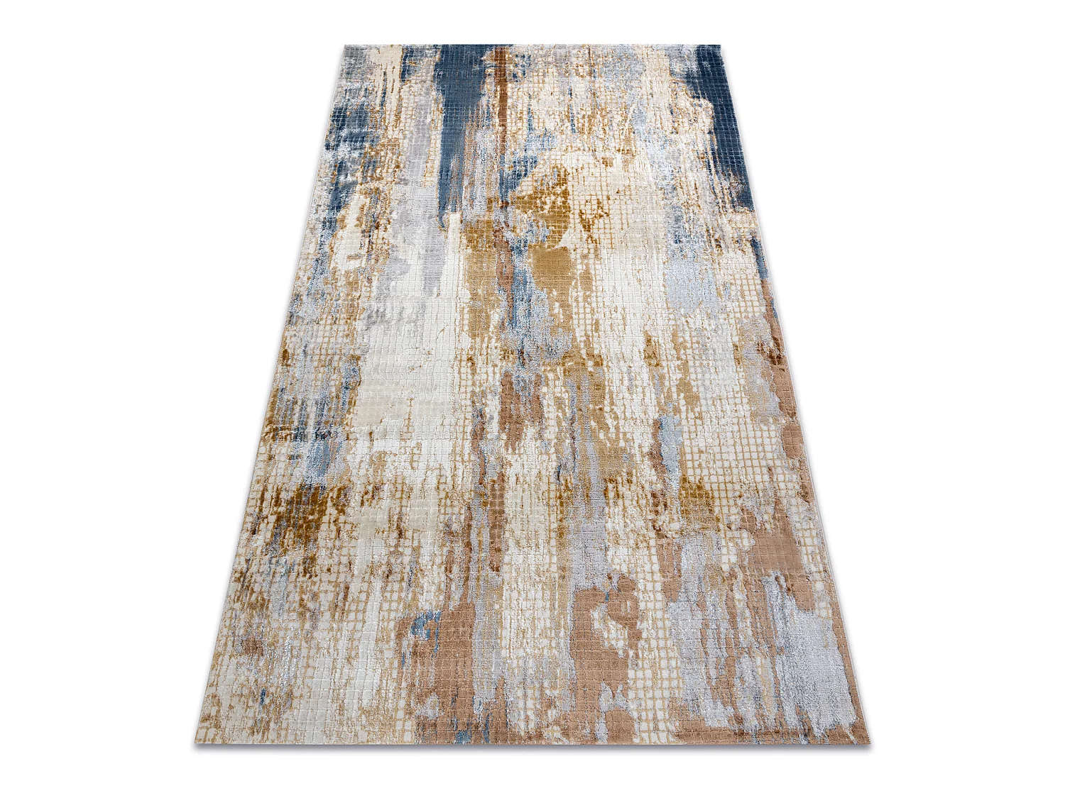 Tapis ACRYLIQUE ELITRA 6770 Abstraction vintage gris / jaune  160x230 cm
