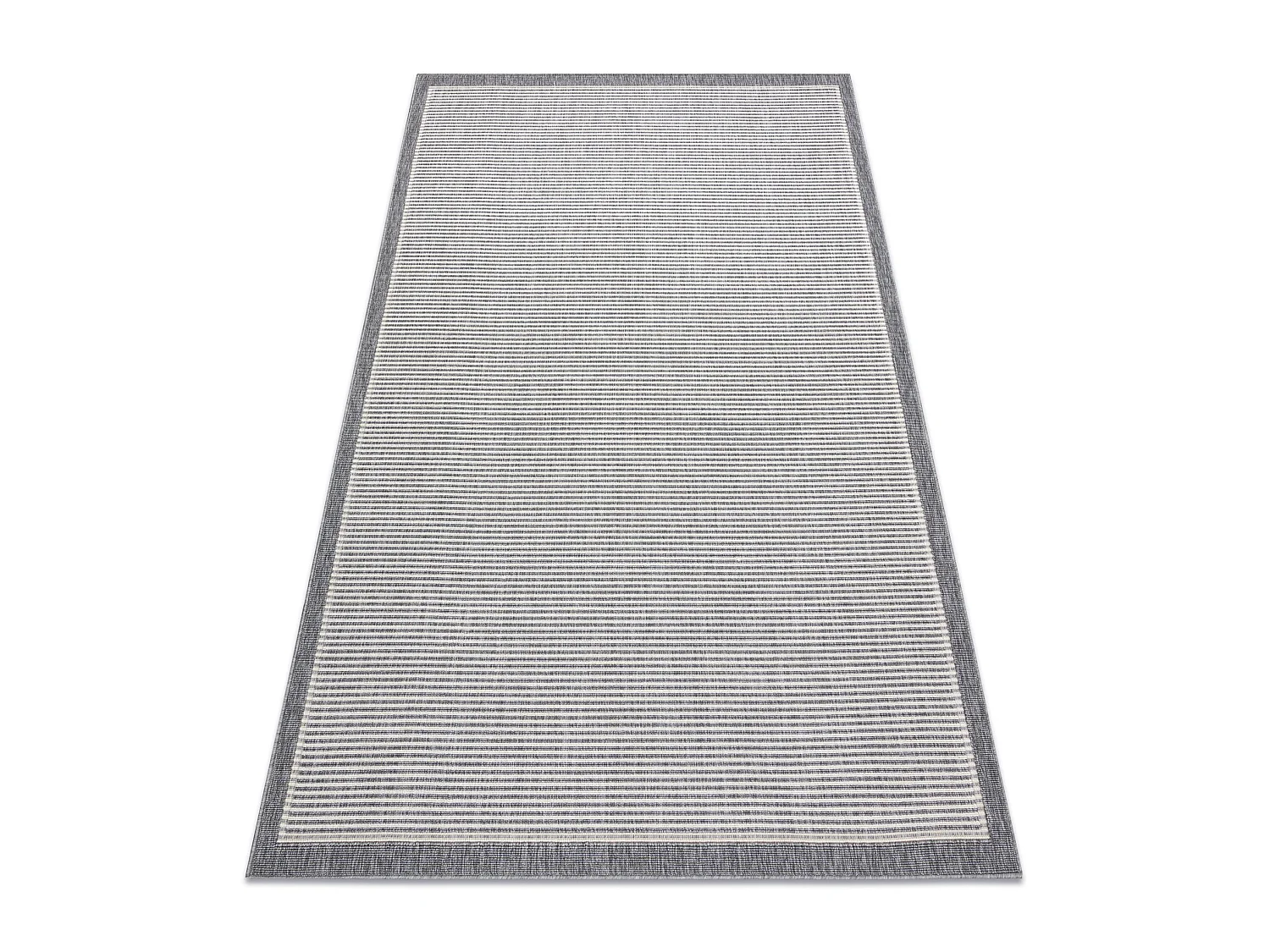Tapijt SPRING 20411332 lijnen , kader Sisal , lus - grijskleuring 140x200 cm