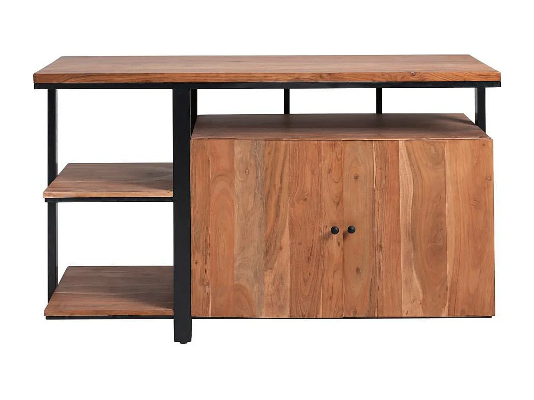 Meuble sous vasque en bois d'acacia et métal Jacob