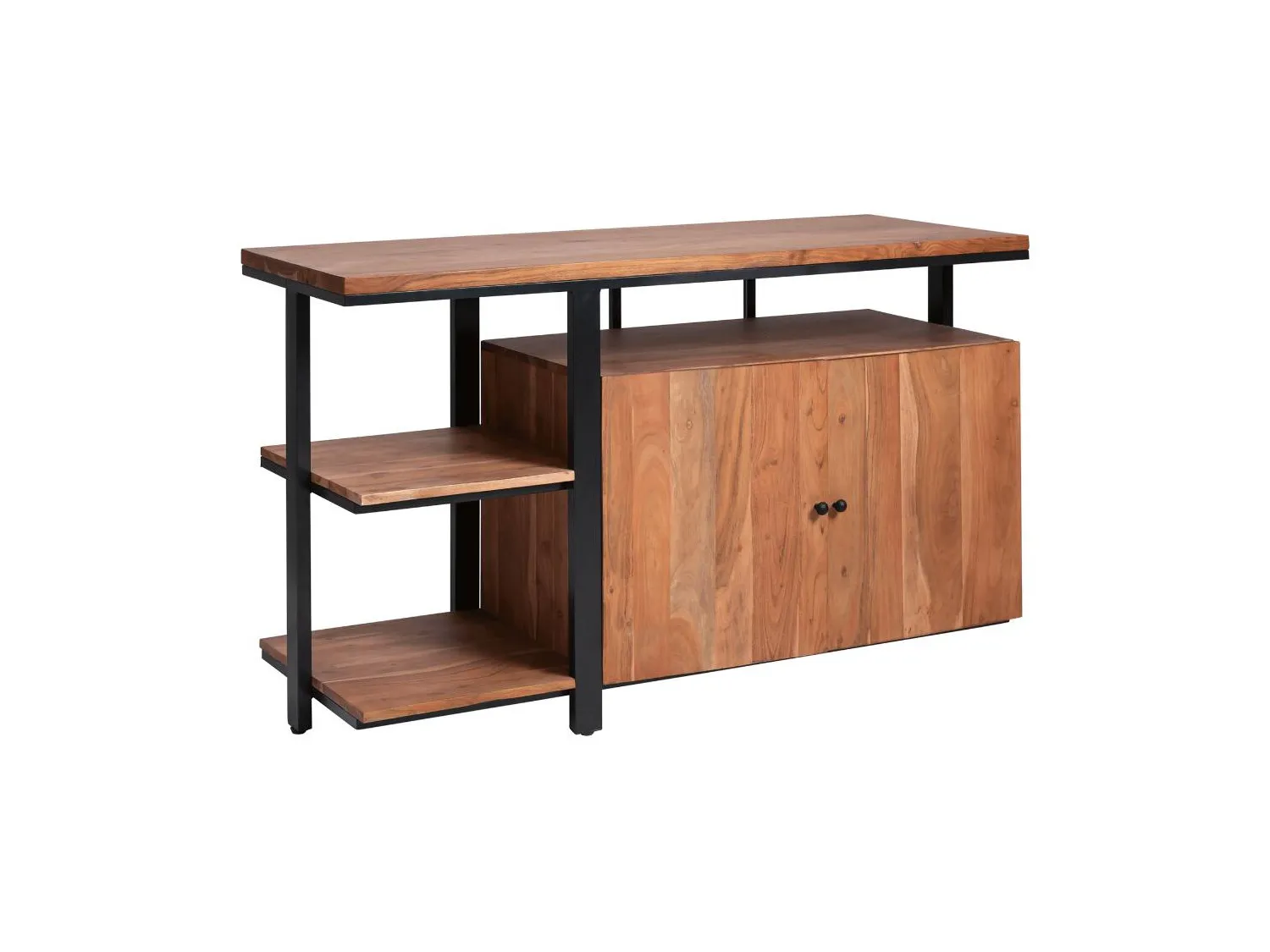 Meuble sous vasque en bois d'acacia et métal Jacob