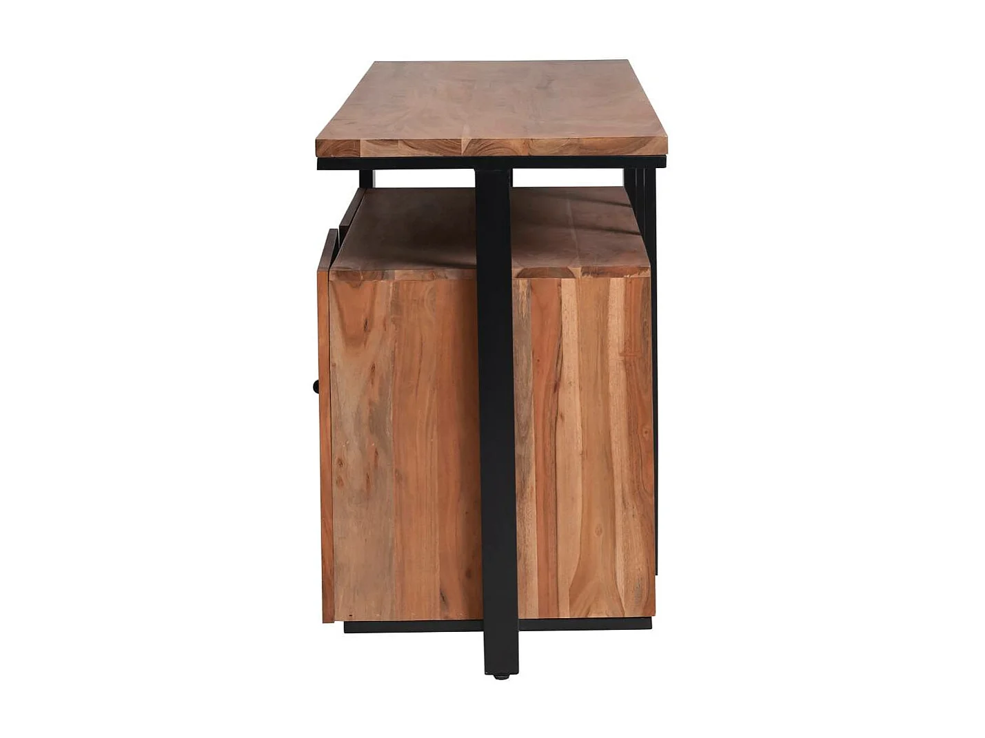 Meuble sous vasque en bois d'acacia et métal Jacob