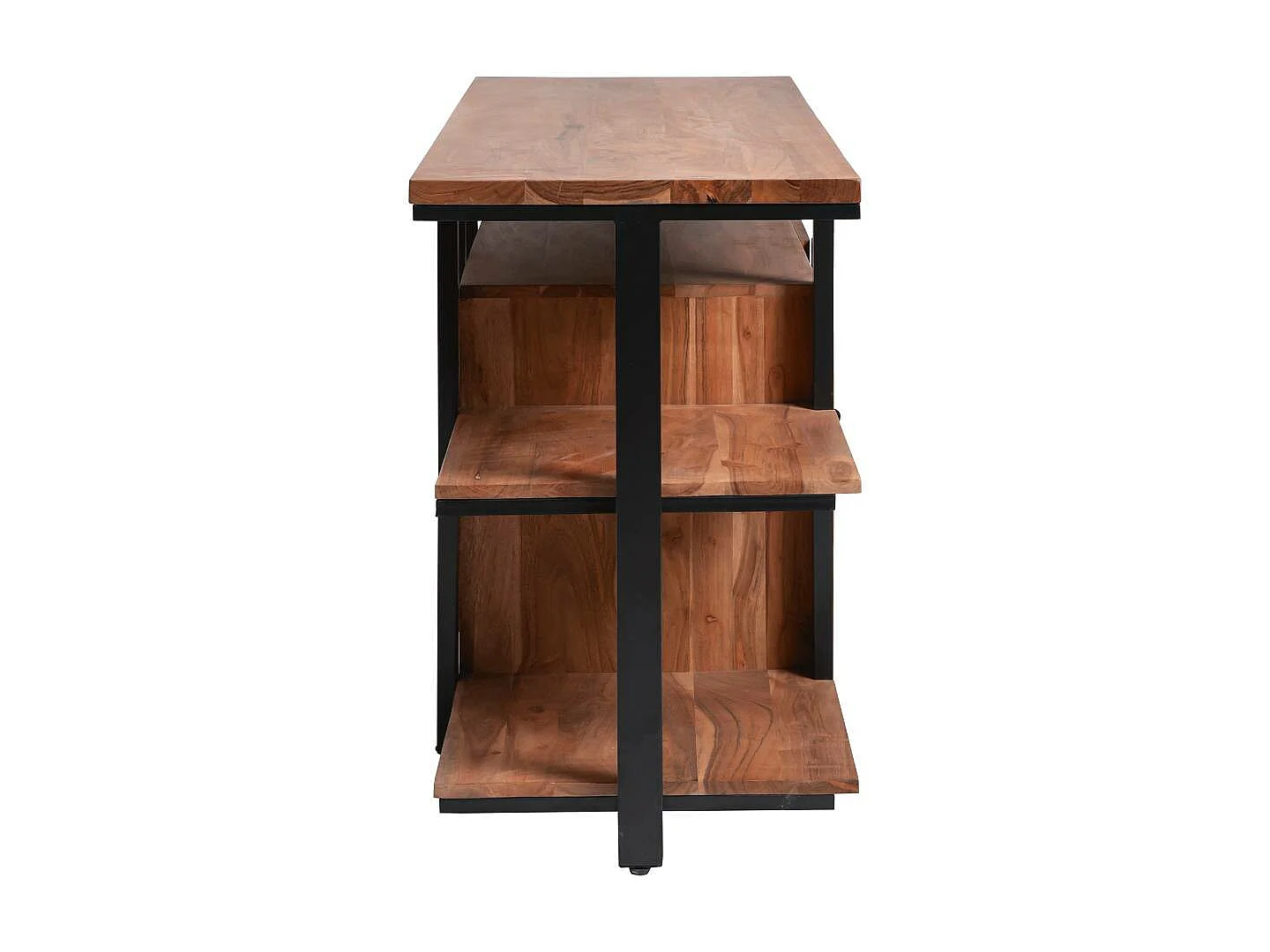 Meuble sous vasque en bois d'acacia et métal Jacob