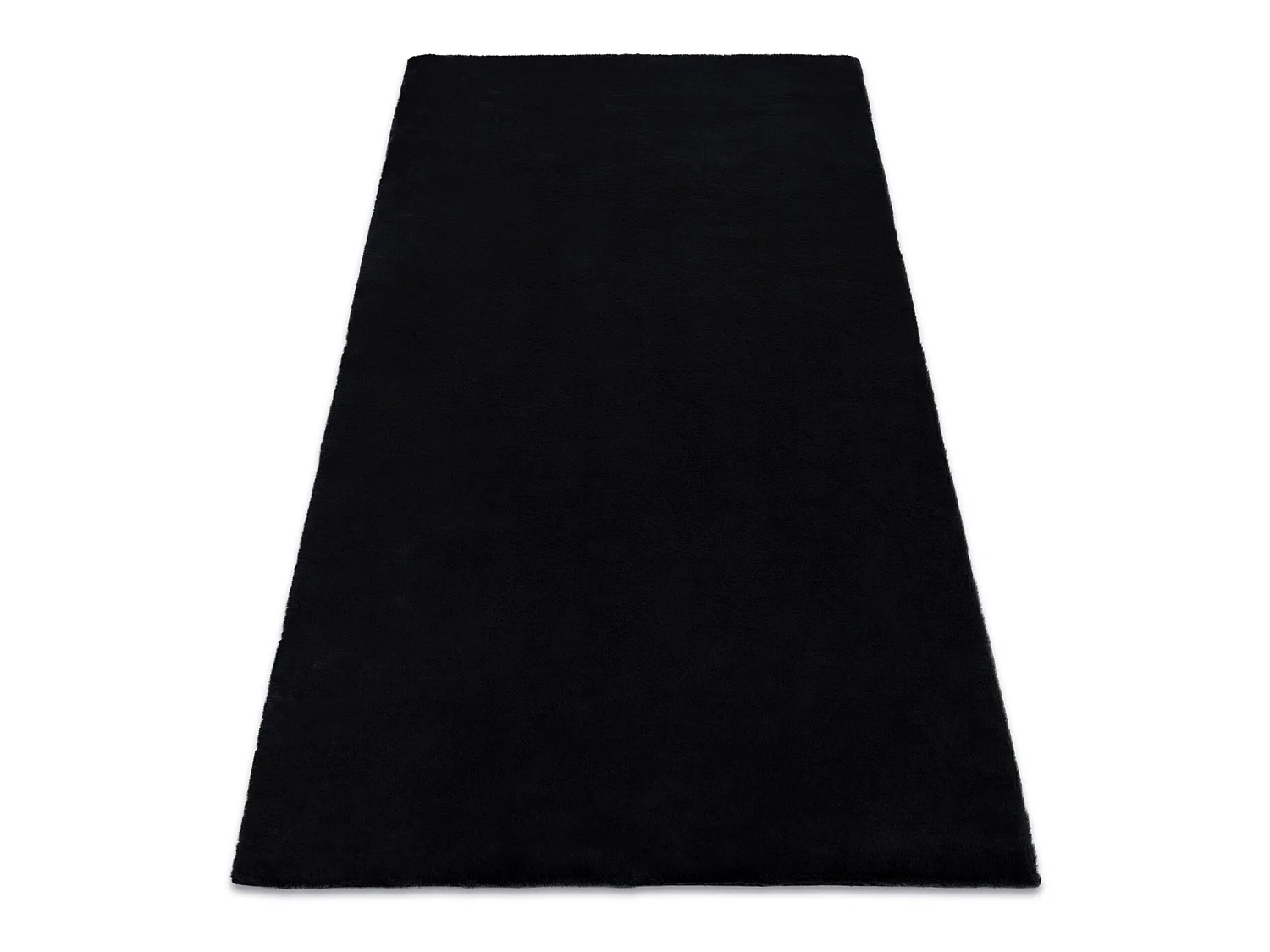 Tapijt BUNNY zwart IMITATIE konijnenvacht 200x290 cm