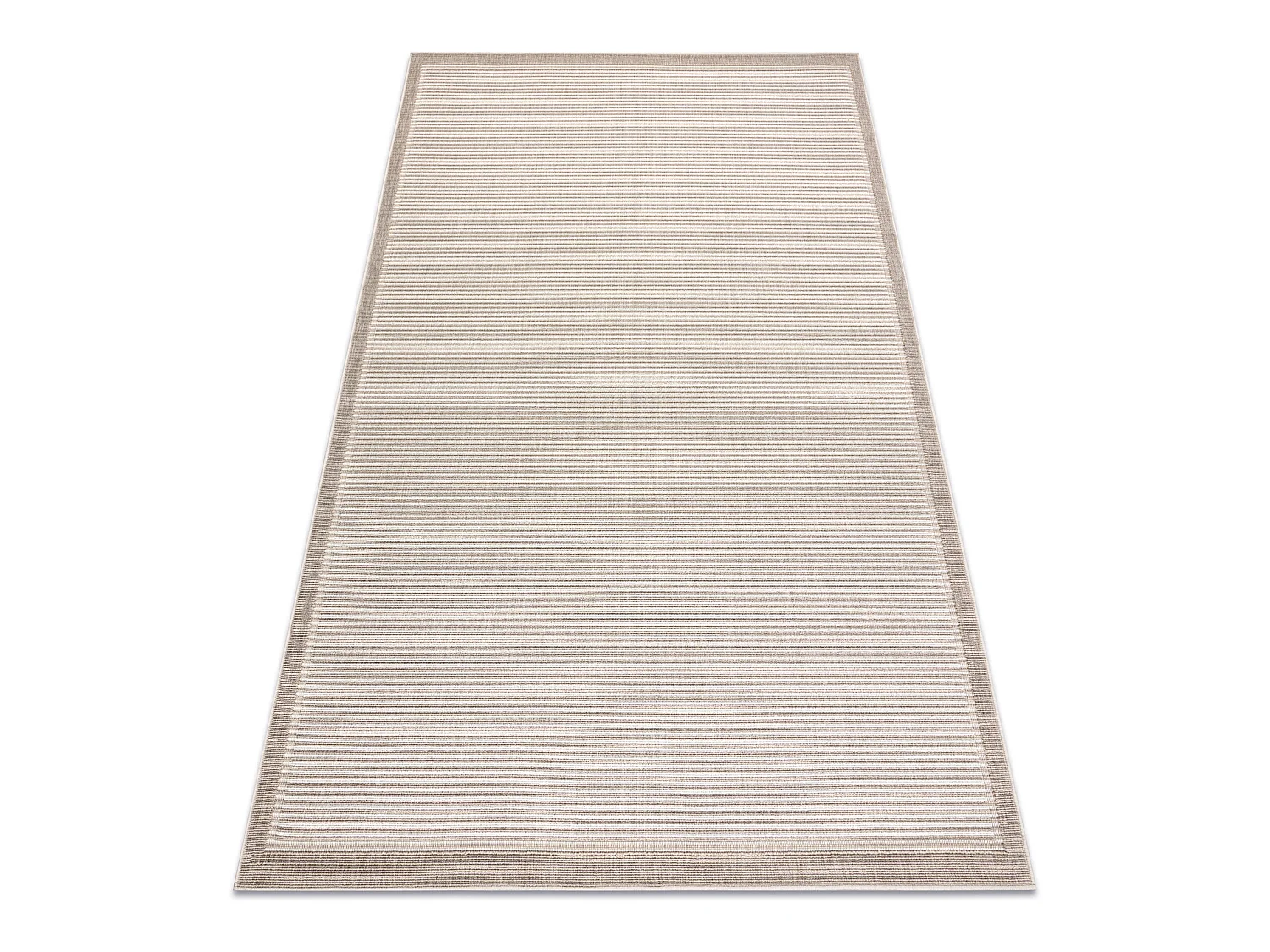 Tapis SPRING 20411558 Lignes, cadre à boucles - beige 140x200 cm
