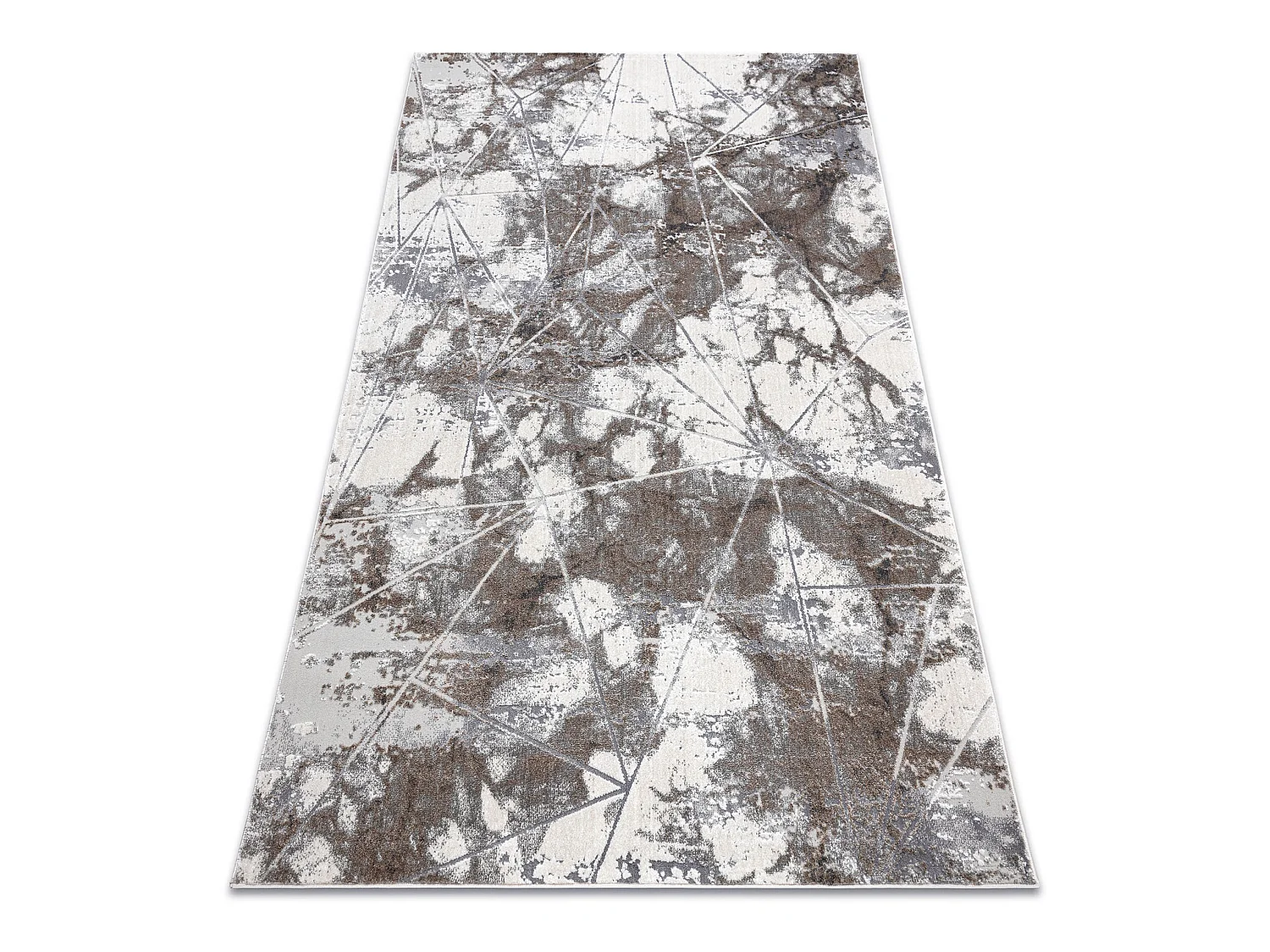 Tapijt NOBLE modern 1515 64 marmeren , geometrisch , Structureel, twee 120x170 cm