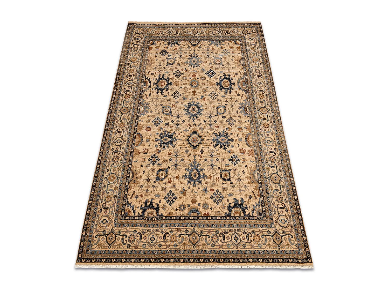 Tapijt KESHAN oosters klassiek 7521/53555 beige / blauw 200x290 cm