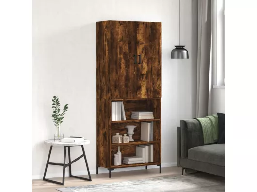 Kauf Unique Highboard,Kommode Räuchereiche 69,5x34x180 cm Holzwerkstoff -gkd854448