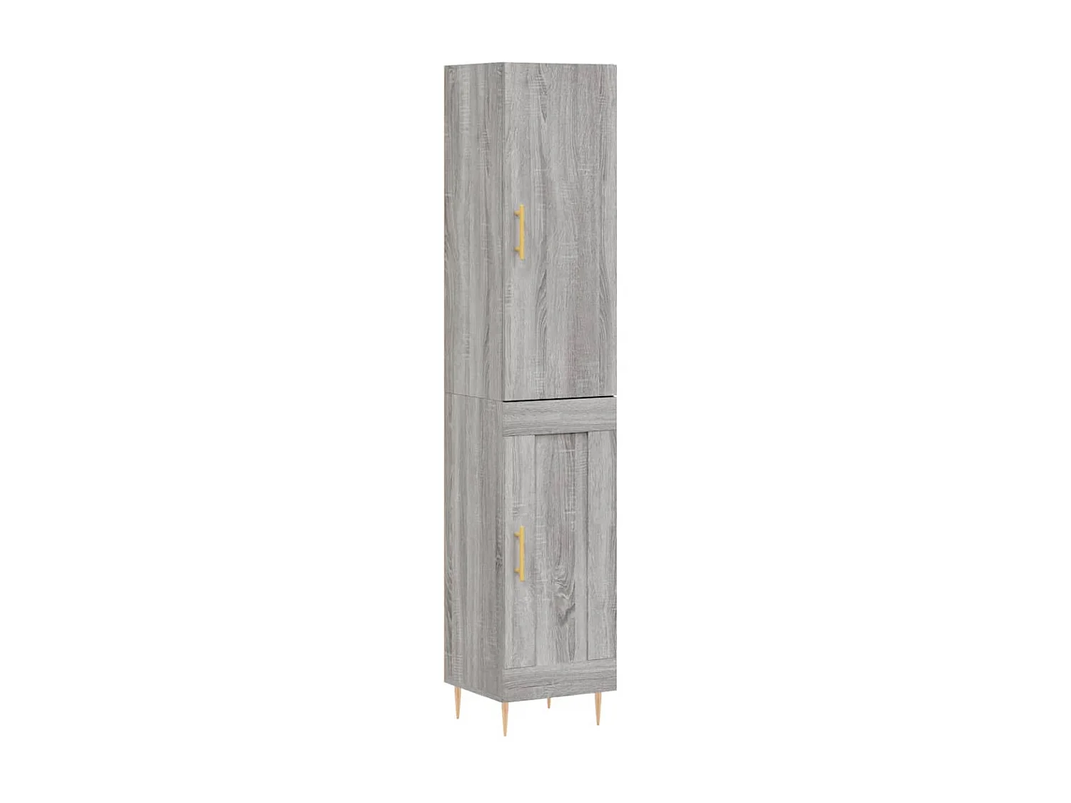 Buffet haut Sonoma gris 34,5x34x180 cm Bois d'ingénierie QWE18806