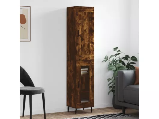 Kauf Unique Highboard,Kommode Räuchereiche 34,5x34x180 cm Holzwerkstoff -gkd818854