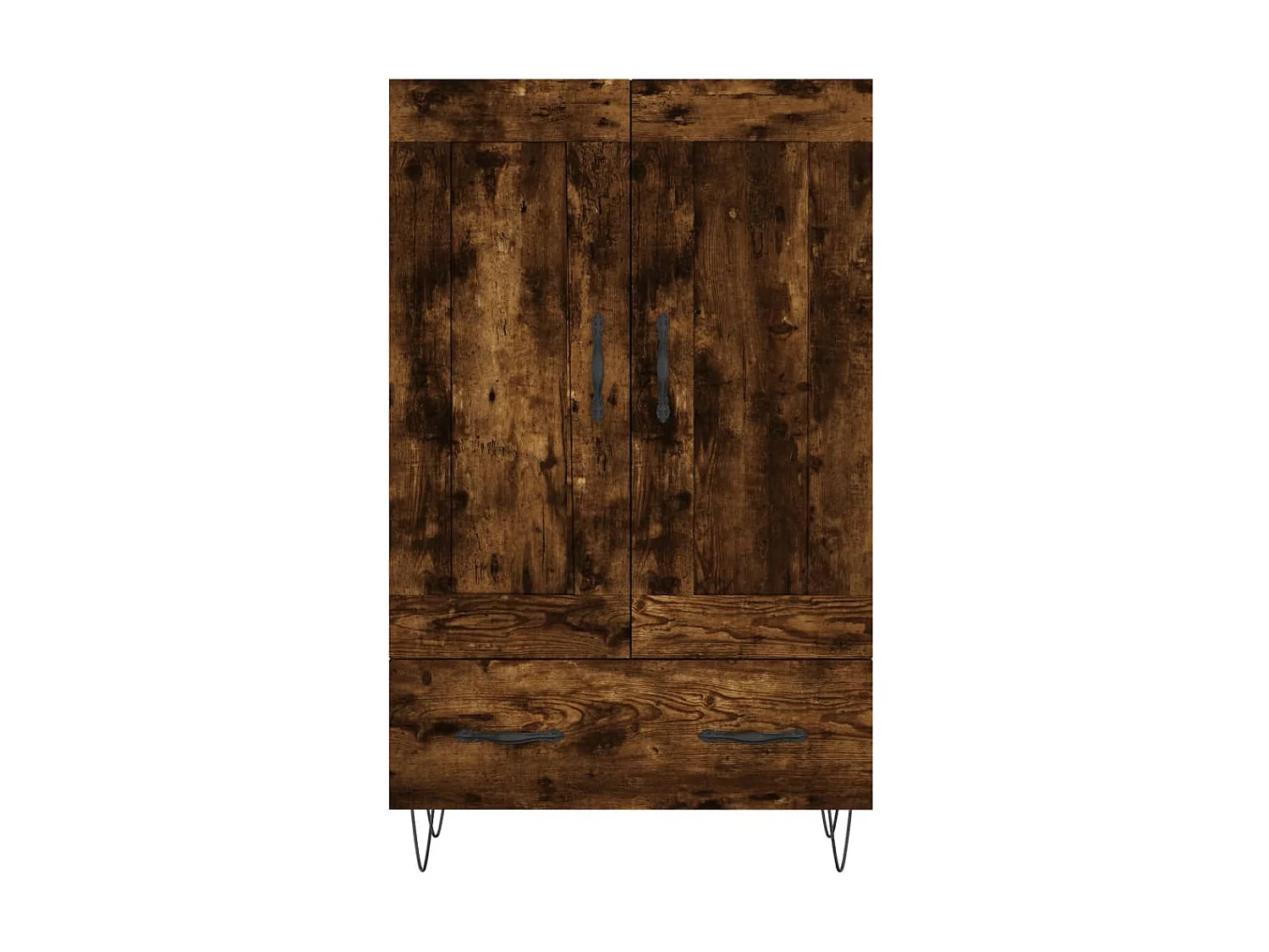 Highboard,Kommode Räuchereiche 69,5x31x115 cm Holzwerkstoff -gkd306624