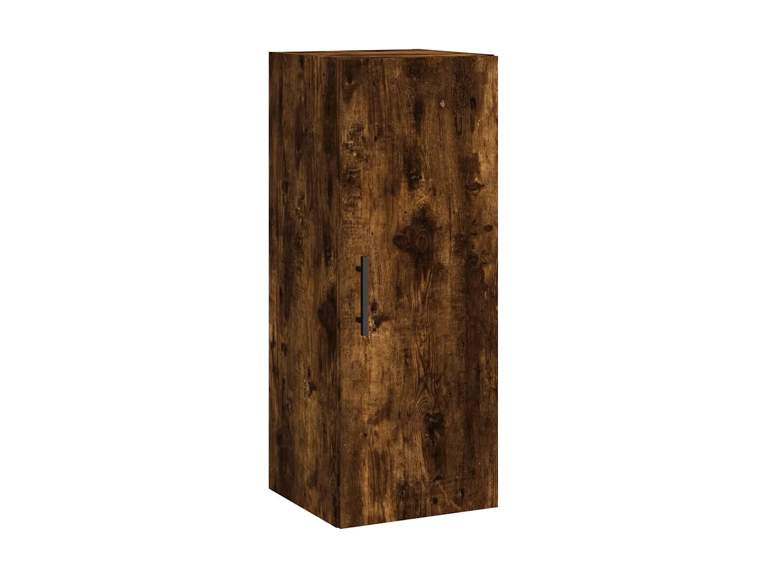 Buffet haut Chêne fumé 34,5x34x180 cm Bois d'ingénierie QWE50620