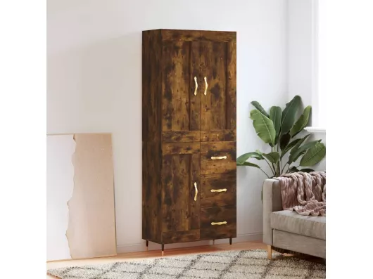 Kauf Unique Highboard,Kommode Räuchereiche 69,5x34x180 cm Holzwerkstoff -gkd291481