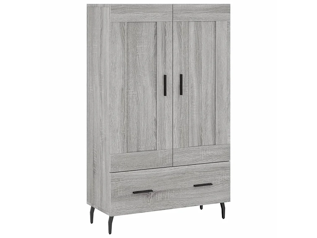 Highboard,Kommode Grau Sonoma 69,5x31x115 cm Holzwerkstoff -gkd927375