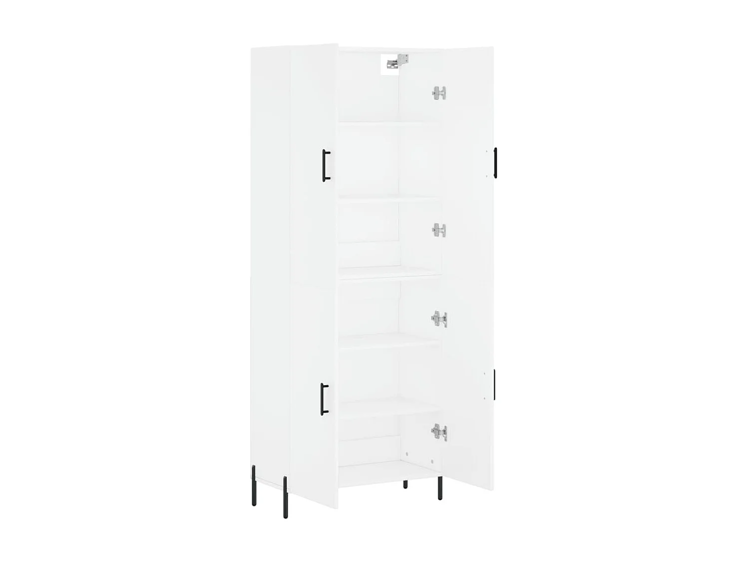 Highboard,Kommode Weiß 69,5x34x180 cm Holzwerkstoff -gkd166547