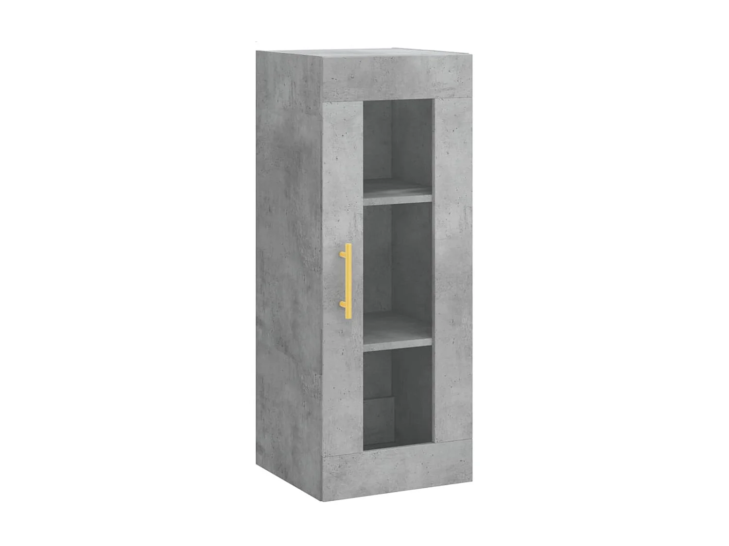 Highboard,Kommode Betongrau 34,5x34x180 cm Holzwerkstoff -gkd559453