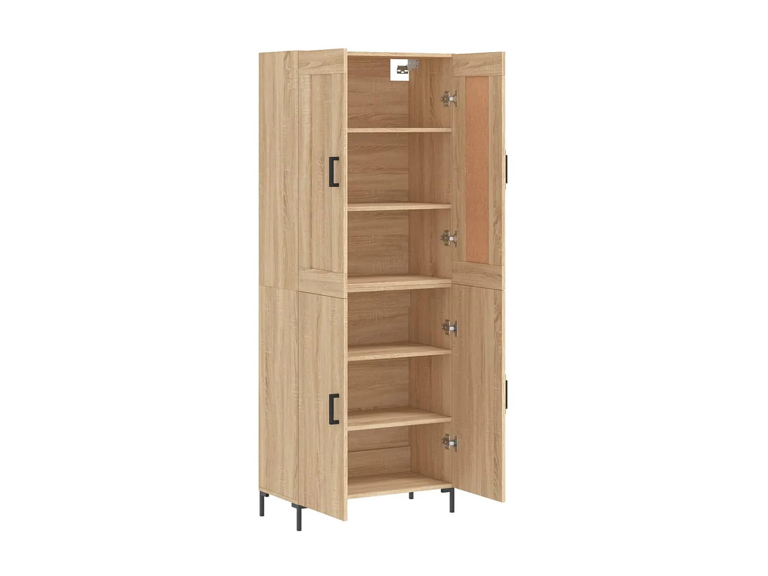 Buffet haut Chêne sonoma 69,5x34x180 cm Bois d'ingénierie QWE57224