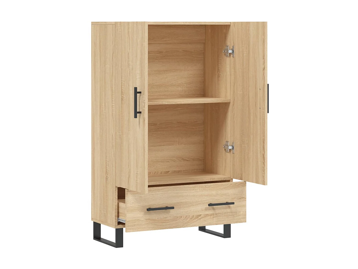 Highboard,Kommode Sonoma-Eiche 69,5x31x115 cm Holzwerkstoff -gkd980045