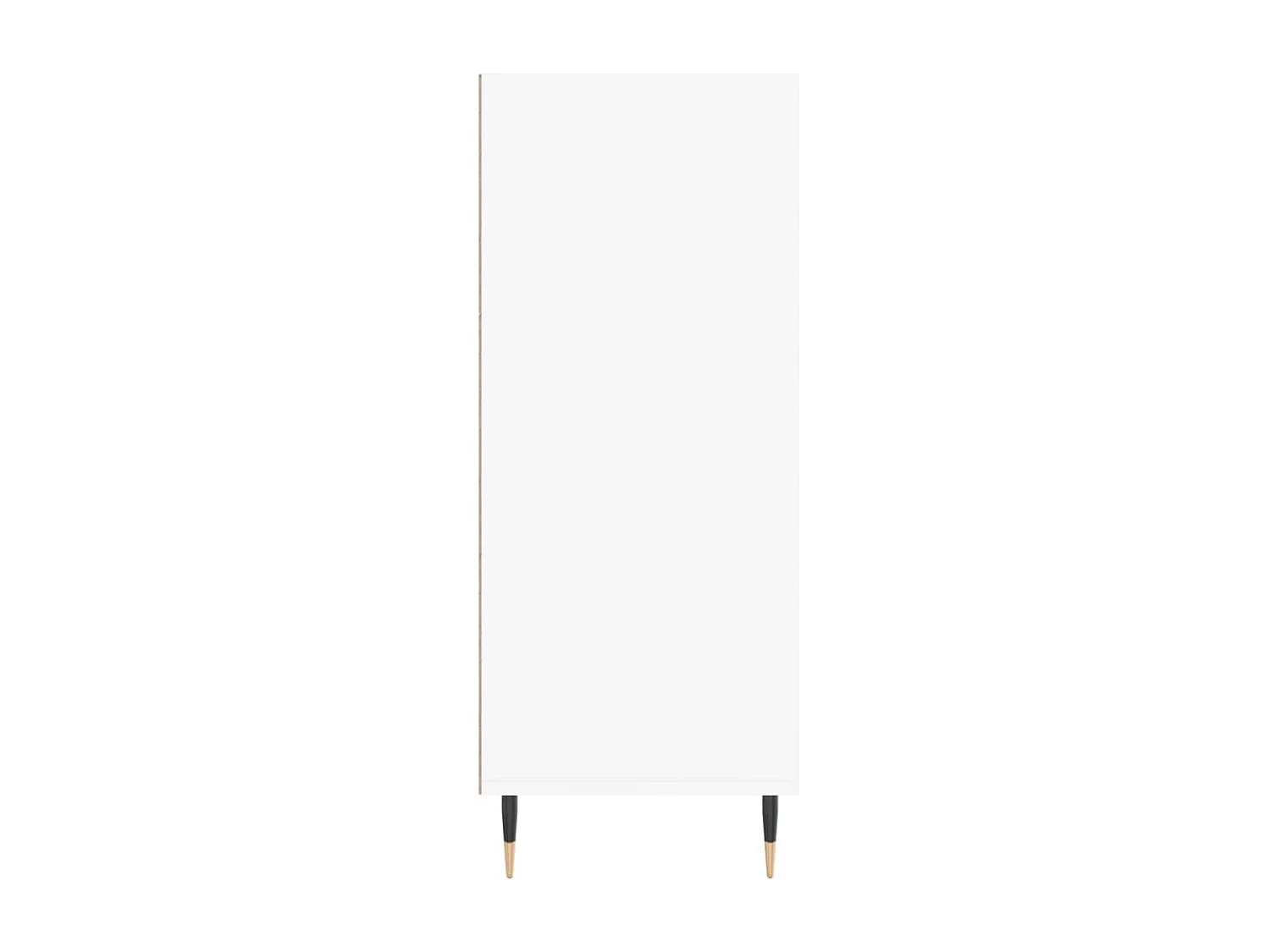 Hoge kast 57x35x90 cm bewerkt hout wit NL494718