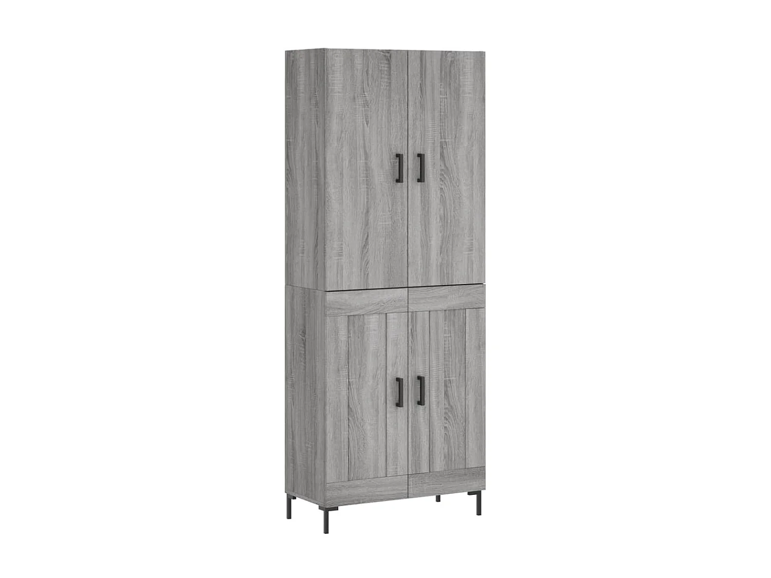 Buffet haut Sonoma gris 69,5x34x180 cm Bois d'ingénierie QWE52350
