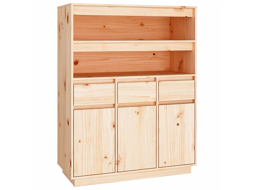 Hoge kast 89x40x116,5 cm massief grenenhout NL119212